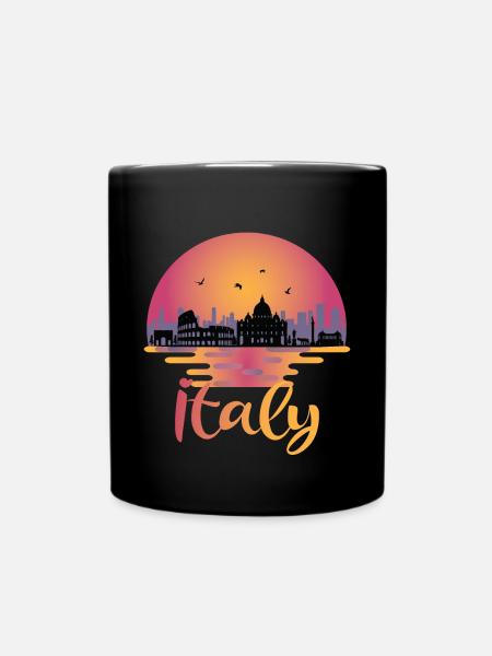 Italia Roma Skyline - Italia Travel - Tazza monocolore - nero
