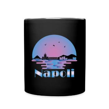 Napoli Italy - Naples Italia Travel - Full Colour Mug - black - Front