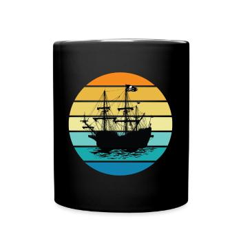 Pirate Ship - Full Colour Mug - black - Front