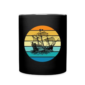 Pirate Ship - Full Colour Mug - black - Front