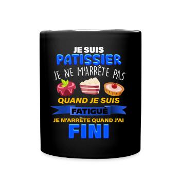 Je suis patissier Et J'Aime ça Cadeau Homme - Mug uni - noir - Devant