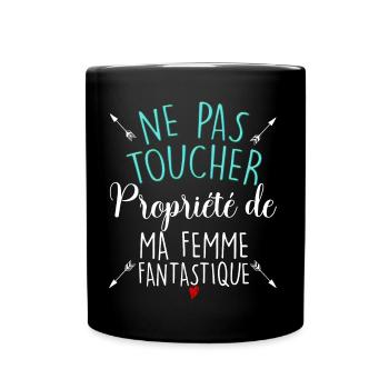 Ma Femme Est Fantasitqie Cadeau Mari Epoux - Mug uni - noir - Devant
