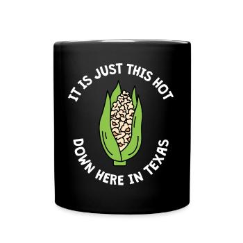 Texas Weather Popcorn Design für stolze Texaner - Tasse einfarbig - Schwarz - Vorne