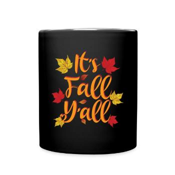 It's Fall Y'all - Autumn Lover - Full Colour Mug - black - Front