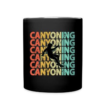 Canyoning - Full Colour Mug - black - Front