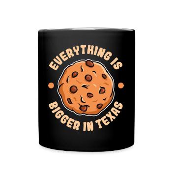 Cookie in Texas design for proud Texans - Full Colour Mug - black - Front