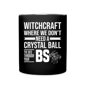 Hexerei Sprüche | Hexen Hexe Hexenkunst Geschenke - Tasse einfarbig - Schwarz - Vorne