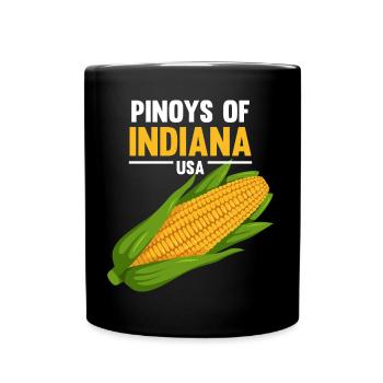Design Indiana Fil-Am pour les fiers Pinoys - Mug uni - noir - Devant