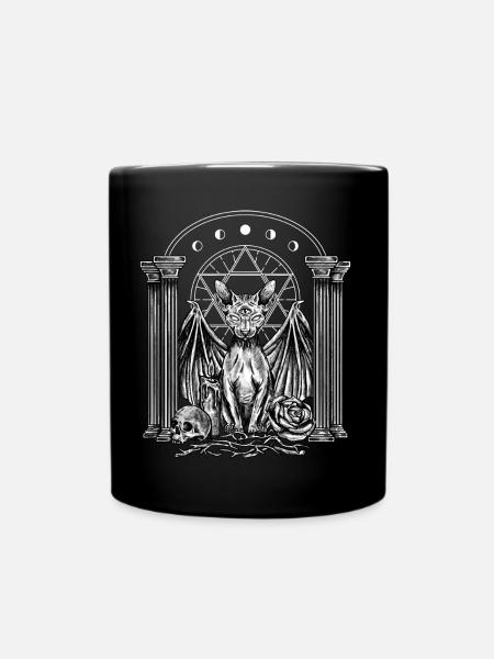 Conception de chat gothique pour les fans gothiques - Mug uni - noir