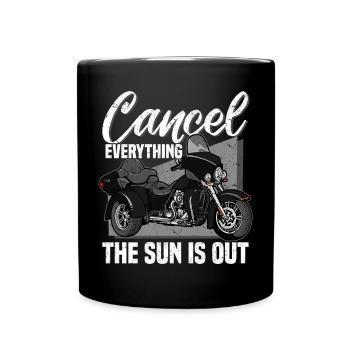 Trike Trikefahrer Motorrad Triker Trikes Dreirad - Tasse einfarbig - Schwarz - Vorne