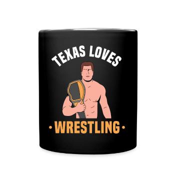Conception de lutte au Texas pour les fiers fans du Texas - Mug uni - noir - Devant
