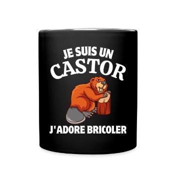 bricoler, bricolage, bricoleur - Mug uni - noir - Devant