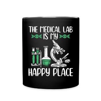 Medizinische Laboranten | Labor Chemie Geschenke - Tasse einfarbig - Schwarz - Vorne