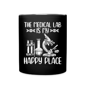 Medizinische Laboranten | Labor Chemie Geschenke - Tasse einfarbig - Schwarz - Vorne