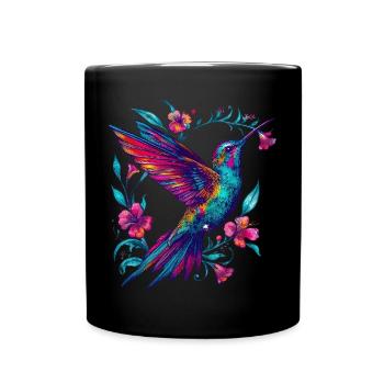 Colibri - Mug uni - noir - Devant