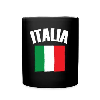 Italie - Drapeau de l’Italie - Mug uni - noir - Devant