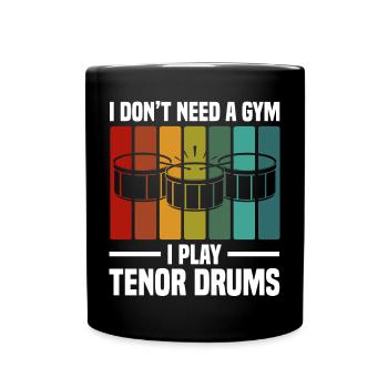 Tenortrommel - Tasse einfarbig - Schwarz - Vorne