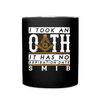 Masonic Gift I Masonic Freemasonry - Full Colour Mug - black - Front