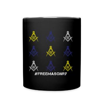 Masonic Gift I Masonic Freemasonry Tshirt - Full Colour Mug - black - Front