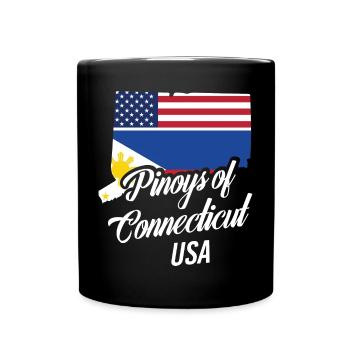 Filipinos of Connecticut Design für stolze Fil-Ams - Tasse einfarbig - Schwarz - Vorne
