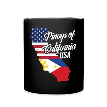 Filipinos of California Design für stolze Fil-Ams - Tasse einfarbig - Schwarz - Vorne