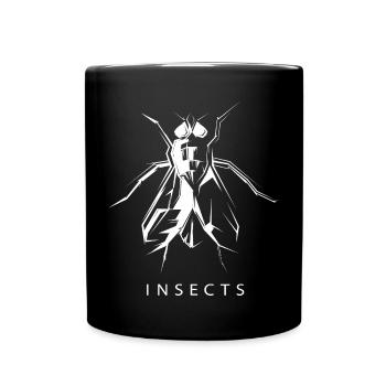 Fly Insect Symbol Insect Drawing Sketch - Full Colour Mug - black - Front