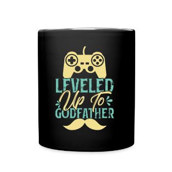 Monter de niveau jusqu’au parrain - Mug uni - noir - Devant