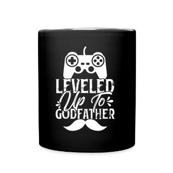 Monter de niveau jusqu’au parrain - Mug uni - noir - Devant