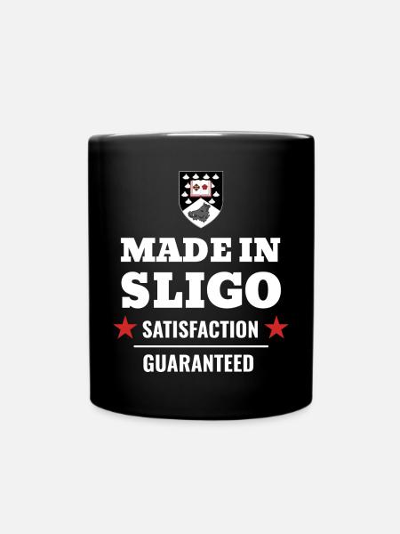 Made in Sligo Satisfaction Guaranteed Ireland - Full Colour Mug - black