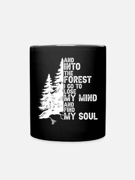 Wald Geist Seele Quest - Tasse einfarbig - Schwarz