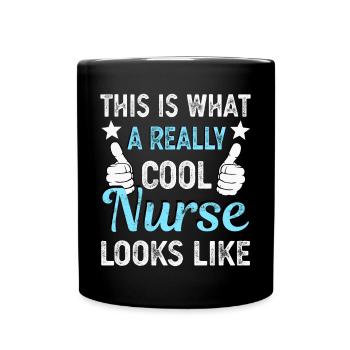 Infirmier - Mug uni - noir - Devant