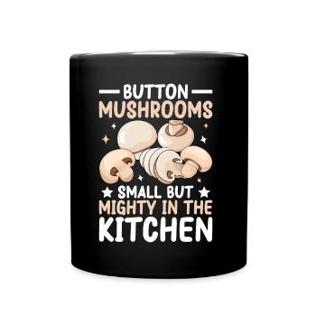 Mushrooms Gifts- Pilze Geschenkidee - Tasse einfarbig - Schwarz - Vorne