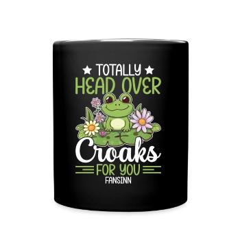 Frog Tshirt - Frog Gifts - Full Colour Mug - black - Front