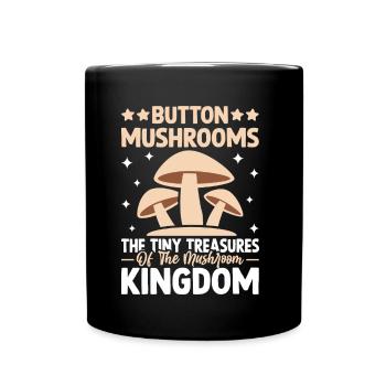 Mushrooms Gifts- Pilze Geschenkidee- Pilze Tshirt - Tasse einfarbig - Schwarz - Vorne