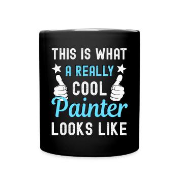 Peintre Peintre - Mug uni - noir - Devant