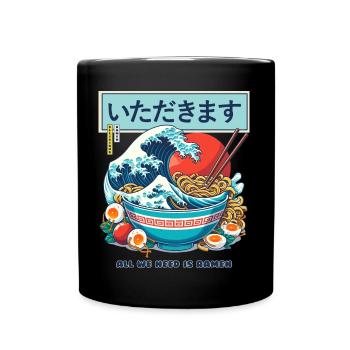 Ramen Kanagawa Delicious - Full Colour Mug - black - Front
