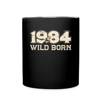 1984 BC Wild born - 1984 Cadeau d’anniversaire - Mug uni - noir - Devant