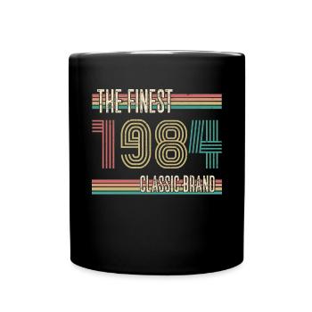 1984 ST La plus belle marque classique - Anniversaire 1984 - Mug uni - noir - Devant