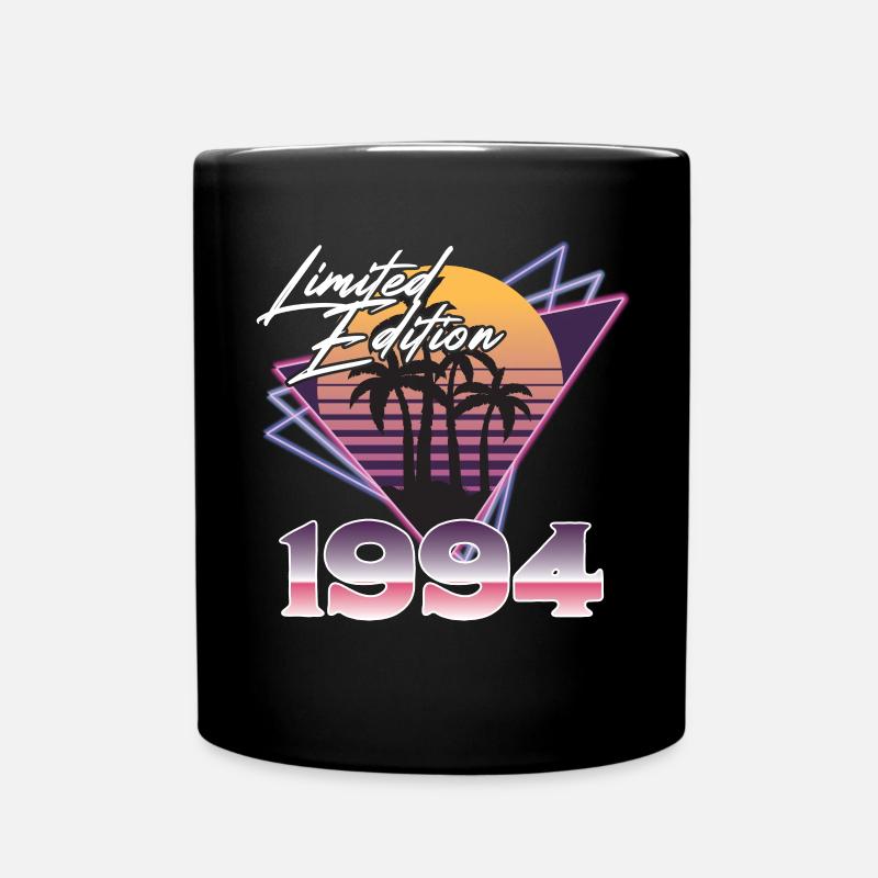 1994 SW Dreiecke limitierte Auflage - 1994 Geburtstag - Tasse einfarbig - Schwarz
