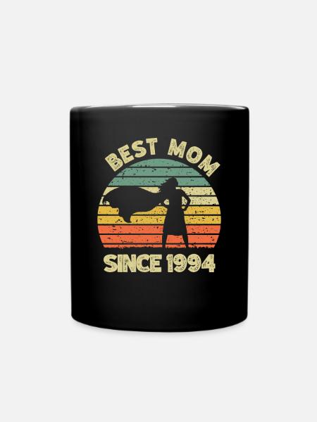 Best mom since 1994 - 1994 Birthday gift - Full Colour Mug - black