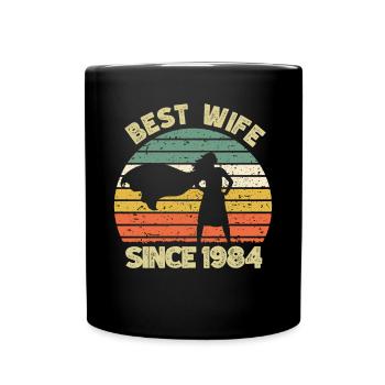 Best wife since 1984 - 1984 Birthday gift - Full Colour Mug - black - Front
