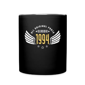 Classic 1994 wings - 1994 Birthday gift - Full Colour Mug - black - Front