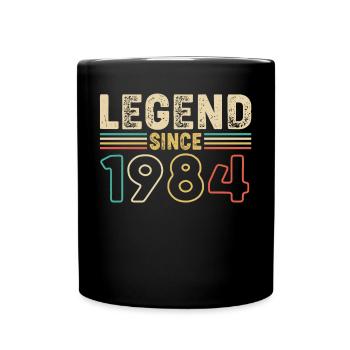 Légende depuis 1984 v2 - 1984 Cadeau d’anniversaire - Mug uni - noir - Devant