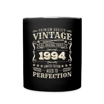 Cadeau d’anniversaire millésime 1994 - 1994 de qualité supérieure - Mug uni - noir - Devant