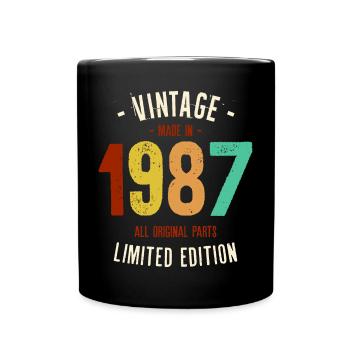 Millésime 1987 Edition Limitée - Mug uni - noir - Devant