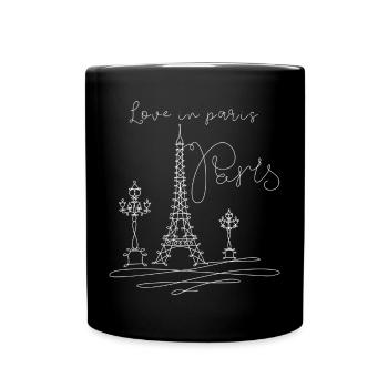 Love in Paris - Mug uni - noir - Devant