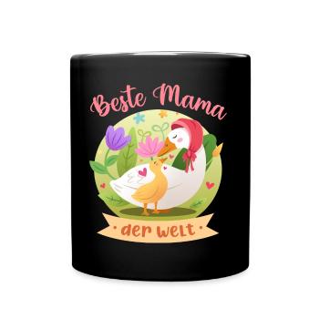 Meilleure maman du monde Design pour la fête des mères - Mug uni - noir - Devant