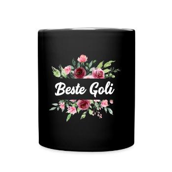 Beste Goli Patentante Österreich Taufpatin - Tasse einfarbig - Schwarz - Vorne