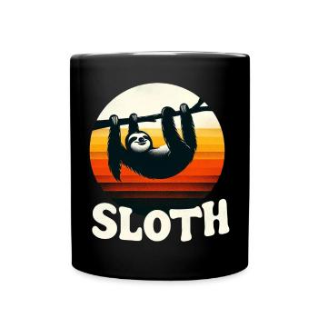 Sunset Sloth - Full Colour Mug - black - Front