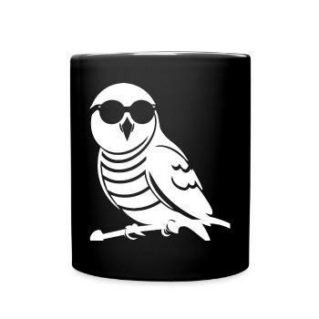 Lustiger Vogel mit Sonnenbrille Cool Bourke's Parak - Tasse einfarbig - Schwarz - Vorne